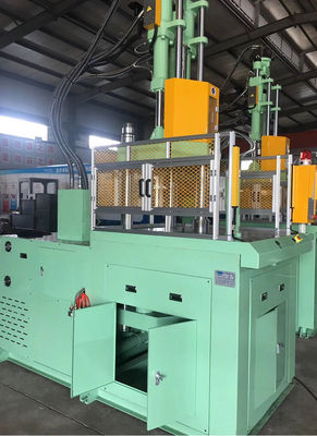 Máquina de moldagem por injecção de plástico vertical rotativa de alta eficiência